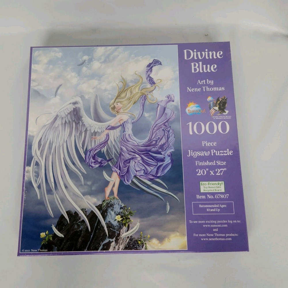 New Sunsout Puzzle Nene Thomas "Divine Blue" Item 67807‎ - 20"x27"